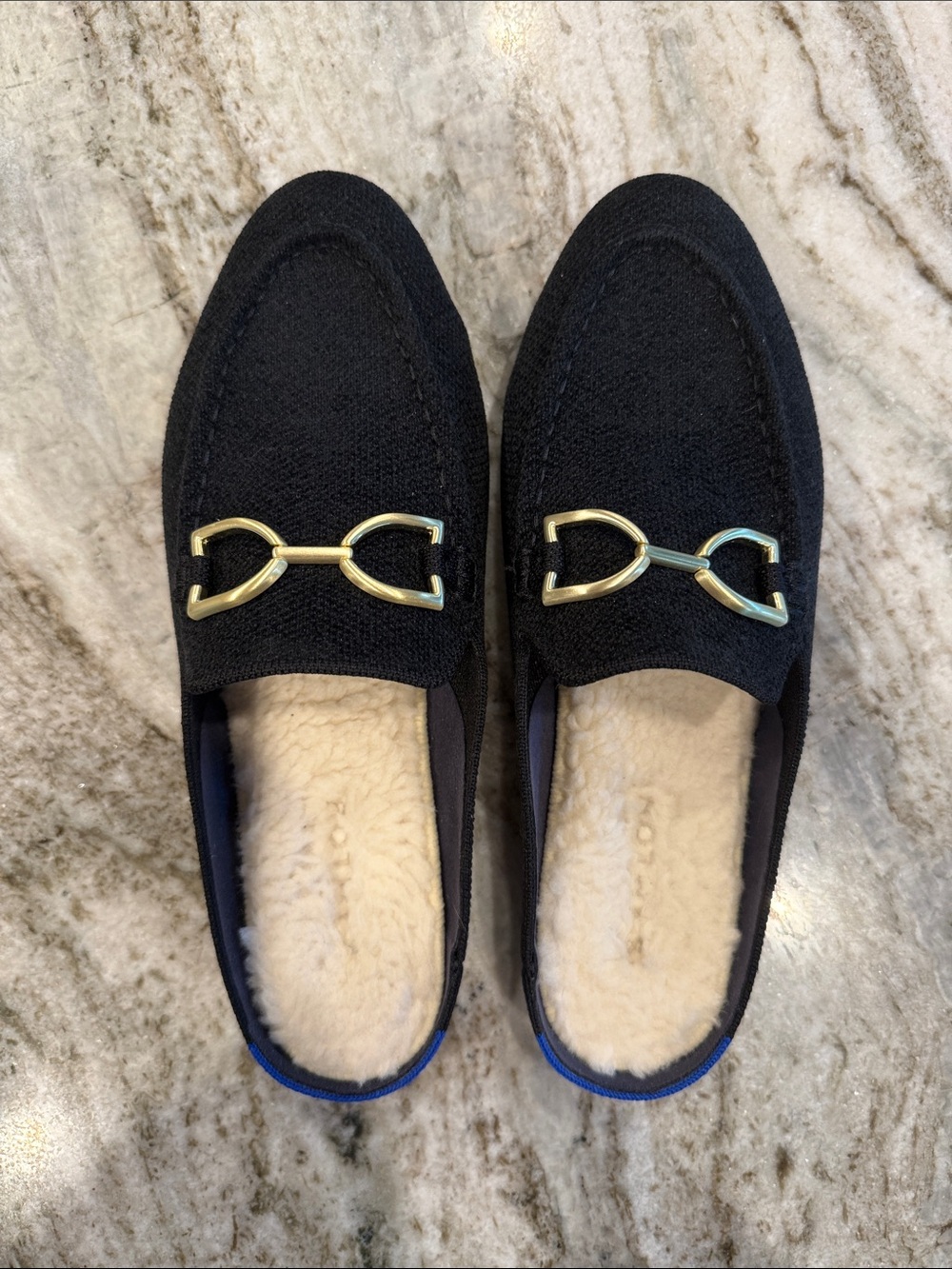 Like New Rothy’s ReVelvet Cozy Bit Loafer Mule - Picture 6 of 9